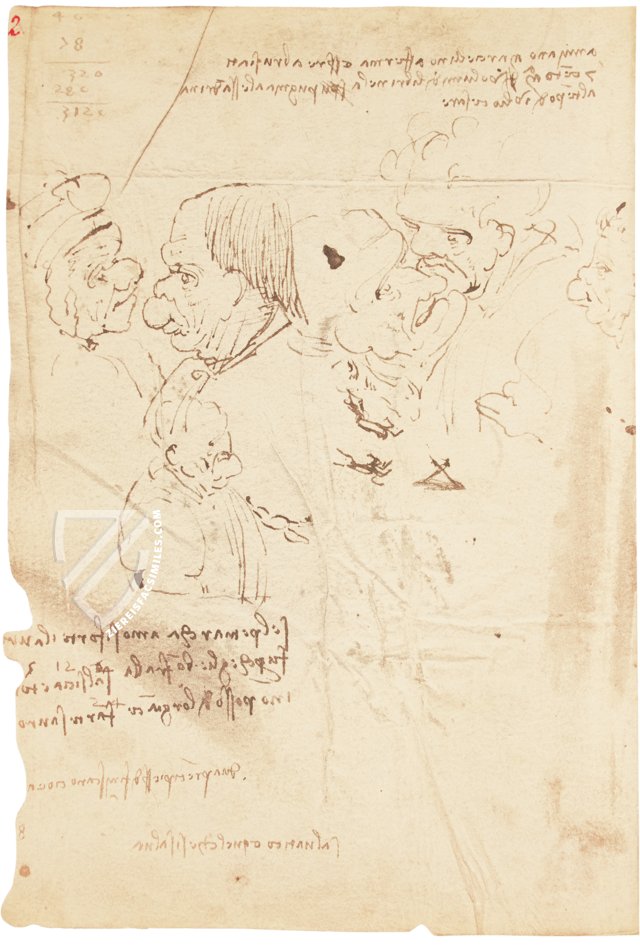 Leonardo da Vinci: Codex Trivulzianus – Collezione Apocrifa Da Vinci – ms. 2162 – Archivio Storico Civico e Biblioteca Trivulziana del Castello Sforzesco (Milan, Italy)