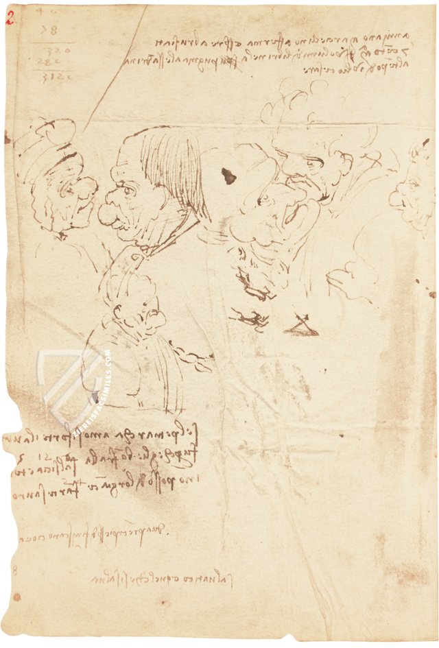 Leonardo da Vinci: Codex Trivulzianus – Collezione Apocrifa Da Vinci – ms. 2162 – Biblioteca Trivulziana del Castello Sforzesco (Milan, Italy)