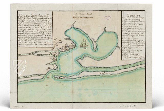 Map of Pensacola – Testimonio Compañía Editorial – AGS, MPD, 12-90 – Archivo General (Simancas, Spain)