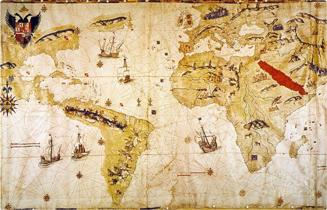 Map of the World by Juan Vespucci and Pigafetta's Journal (Collection) – Ediciones Grial – MS 351 – Beinecke Rare Book and Manuscript Library (New Haven, USA) / The Hispanic Museum & Library (New York, USA)