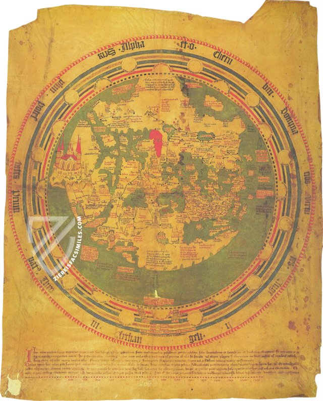 Mappa Mundi of Andreas Walsperger – Belser Verlag – Pal. lat. 1362 B – Biblioteca Apostolica Vaticana (Vatican City, State of the Vatican City)