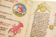 Medical and Astrological Almanac – Quaternio Verlag Luzern – Ms. 7.141 – Bibliothèque nationale et universitaire (Strasbourg, France)