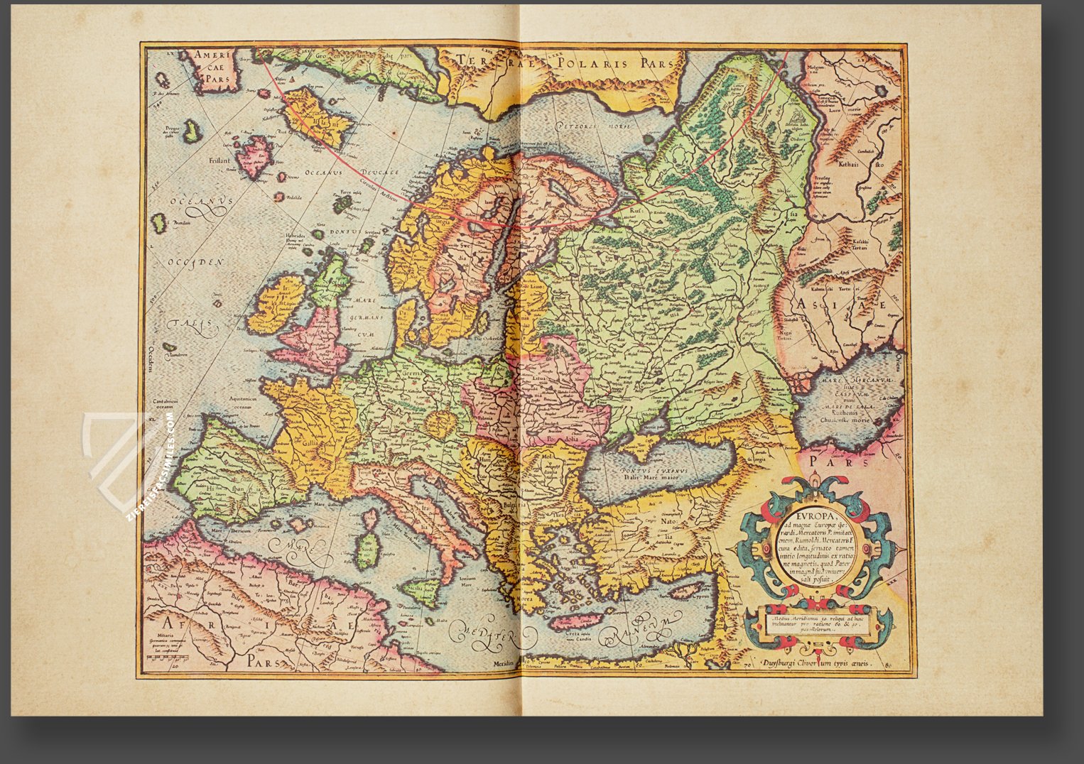 Atlas de Mercator ». Planche « Gallia ». - MERCATOR, Gerardus