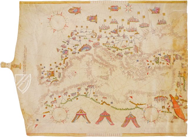 Navigational Map of Mediterranean Sea – Istituto Poligrafico e Zecca dello Stato – Biblioteca Nazionale Centrale (Rome, Italy)