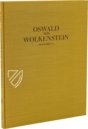 Oswald of Wolkenstein: Manuscript A – Akademische Druck- u. Verlagsanstalt (ADEVA) – Cod. Vindob. 2777 – Österreichische Nationalbibliothek (Vienna, Austria)