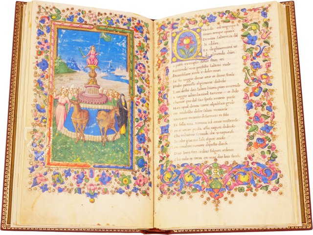 Petrarca: Trionfi - Rome Codex – Istituto dell'Enciclopedia Italiana - Treccani – 55.K.10 – Biblioteca dell'Accademia Nazionale dei Lincei e Corsiniana (Rome, Italy)
