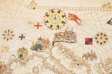 Portolan Chart by Matteo Prunes – AyN Ediciones – PM-1 – Museo Naval de Madrid (Madrid, Spain) Portolan Chart by Matteo Prunes – AyN Ediciones – PM-1 – Museo Naval de Madrid (Madrid, Spain)
