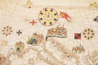 Portolan Chart by Matteo Prunes – AyN Ediciones – PM-1 – Museo Naval de Madrid (Madrid, Spain) Portolan Chart by Matteo Prunes – AyN Ediciones – PM-1 – Museo Naval de Madrid (Madrid, Spain)