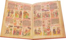 Salzburg Biblia Pauperum – Verlag Anton Pustet / Andreas Verlag – Codex a IX 12 – Stiftsbibliothek St. Peter (Salzburg, Austria)