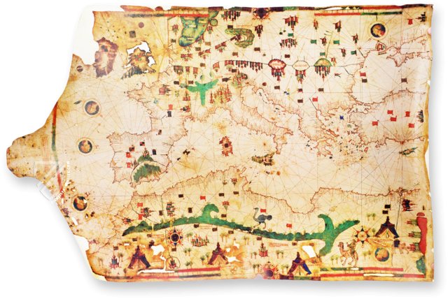 Sea Map of Iehuda Ben Zara – Belser Verlag – Borg. VII – Biblioteca Apostolica Vaticana (Vatican City, Vatican City State)