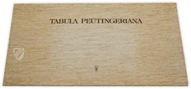 Tabula Peutingeriana – Akademische Druck- u. Verlagsanstalt (ADEVA) – Cod. Vindob. 324 – Österreichische Nationalbibliothek (Vienna, Austria)