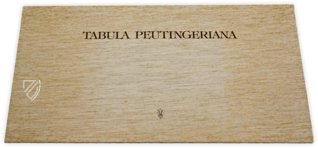 Tabula Peutingeriana – Cod. Vindob. 324 – Österreichische Nationalbibliothek (Vienna, Austria) Facsimile Edition