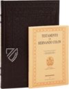 Testament of Ferdinand Columbus – Testimonio Compañía Editorial – Legajo 4o de 1539 – Archivo Histórico Provincial de Sevilla (Seville, Spain)