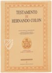 Testament of Ferdinand Columbus – Testimonio Compañía Editorial – Legajo 4o de 1539 – Archivo Histórico Provincial de Sevilla (Seville, Spain)