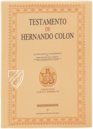 Testament of Ferdinand Columbus – Testimonio Compañía Editorial – Legajo 4o de 1539 – Archivo Histórico Provincial de Sevilla (Seville, Spain)