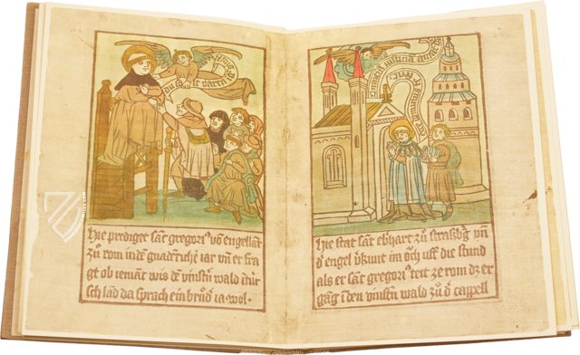 The Block Book of Saint Meinrad and His Murderers and of the Origins of Einsiedeln – Benziger Verlag – Xylogr. 47 – Bayerische Staatsbibliothek (Munich, Germany)