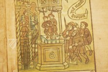The Block Book of Saint Meinrad and His Murderers and of the Origins of Einsiedeln – Benziger Verlag – Xylogr. 47 – Bayerische Staatsbibliothek (Munich, Germany)
