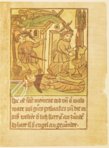 The Block Book of Saint Meinrad and His Murderers and of the Origins of Einsiedeln – Benziger Verlag – Xylogr. 47 – Bayerische Staatsbibliothek (Munich, Germany)