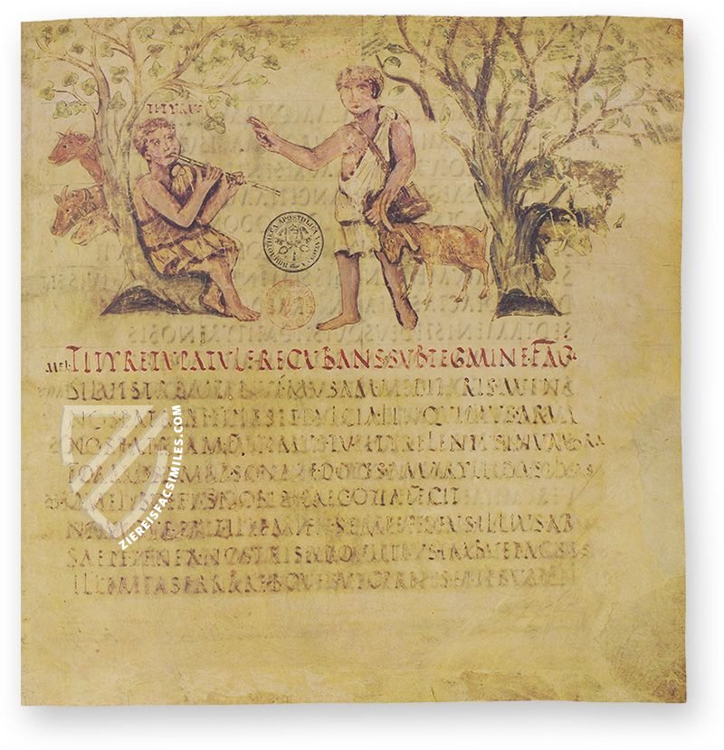 The Roman national epic (Vergilius Romanus, Rome, Italy — ca. 500)