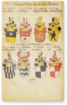 Tournament Book of the Kraichgau Knight Community – Belser Verlag – Cod. Vat. Rossi. 711 – Biblioteca Apostolica Vaticana (Vatican City, Vatican City State)