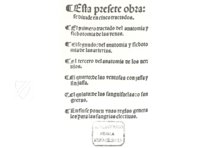 Tractado muy provechoso del anatomia, y phlebotomia de venas y arterias y del anatomia de los nervios, con un tractado de ventosas y otro de sanguijuelas con unas reglas generales para saber los dias aptos para las sangrias – Vicent Garcia Editores – 