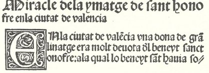 Vida de Sanct Onofre – Vicent Garcia Editores – CF/3(1) – Biblioteca General e Histórica de la Universidad (Valencia, Spain)