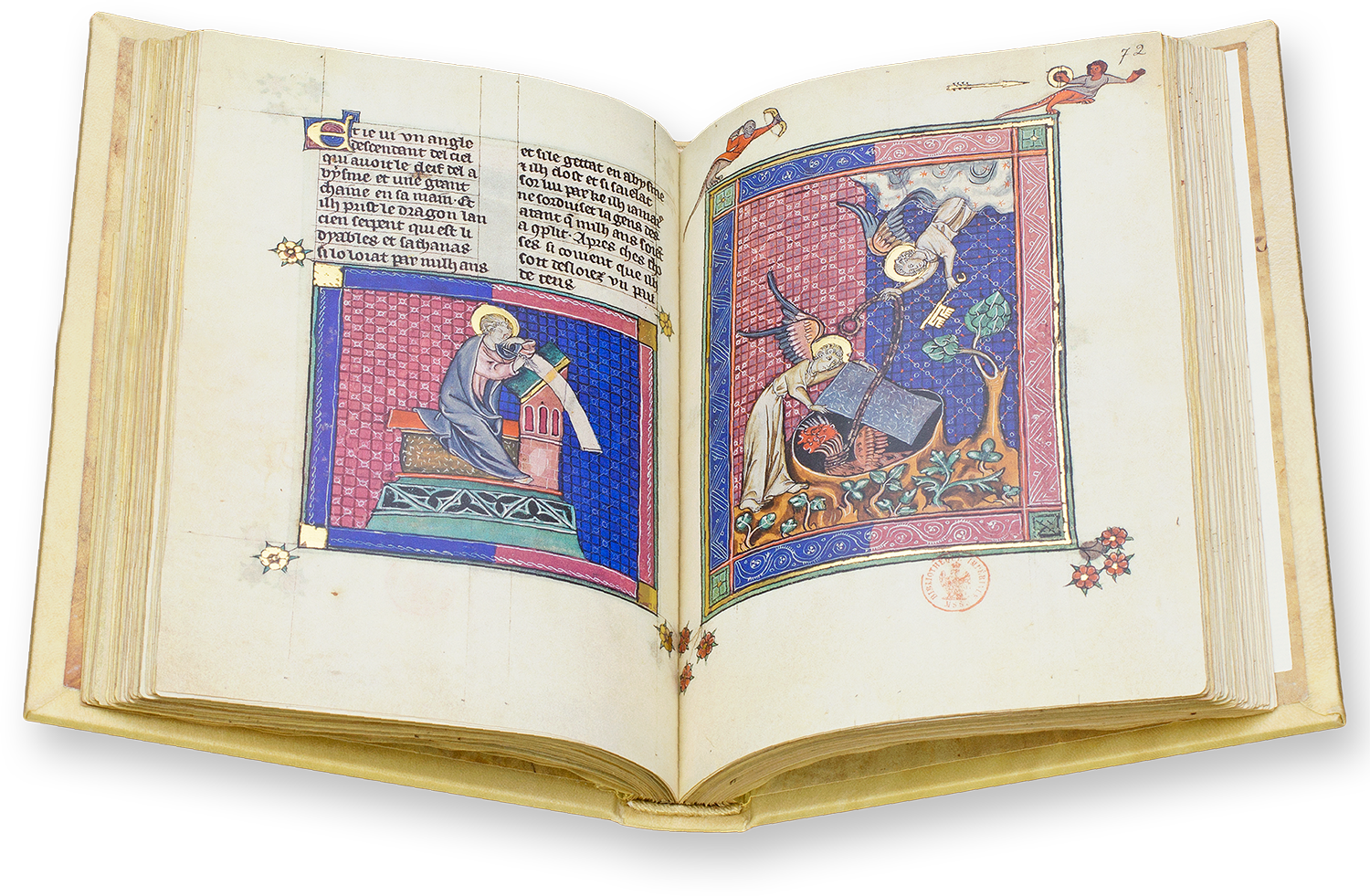 Commissioned by King Philip IV of France (Apocalypse of 1313, Paris (France) — 1313) Commissioned by King Philip IV of France (Apocalypse of 1313, Paris (France) — 1313)