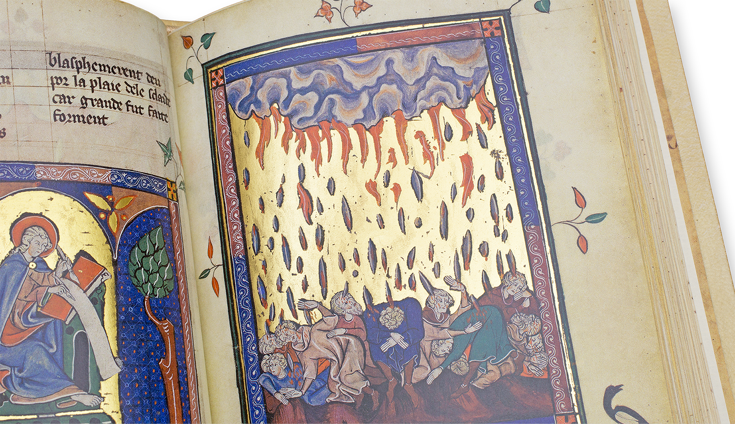 Commissioned by King Philip IV of France (Apocalypse of 1313, Paris (France) — 1313) Commissioned by King Philip IV of France (Apocalypse of 1313, Paris (France) — 1313)