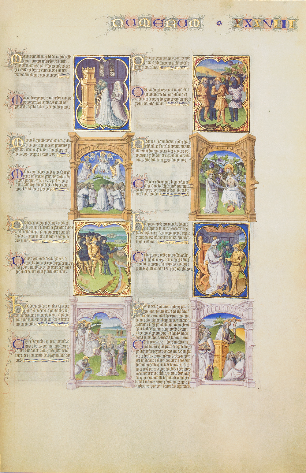 Commissioned by Philip II the Bold (Bible moralisée of the Limbourg Brothers, France – 1402–1404; 1450–1465; 1485–1493). Commissioned by Philip II the Bold (Bible moralisée of the Limbourg Brothers, France – 1402–1404; 1450–1465; 1485–1493).