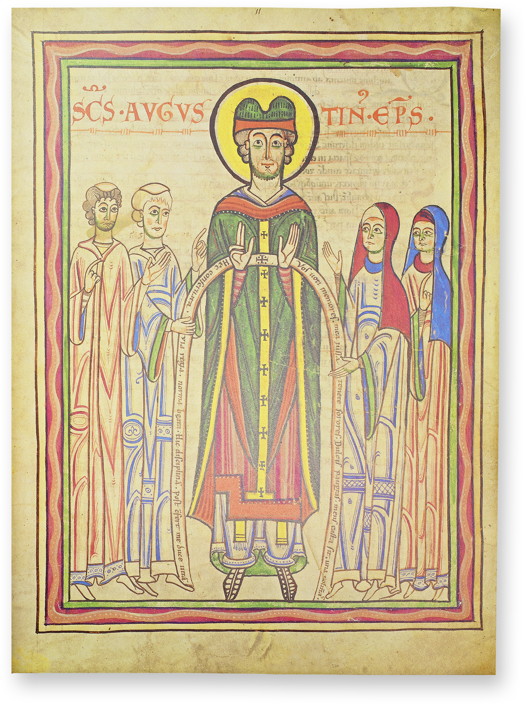 Guta-Sintram Codex Created in the reign of Frederick Barbarossa: a prayer book with numerous insights into the daily life of a 12th century Romanesque monastery. (Guta-Sintram Codex, Marbach Abbey, Upper Alsace (France) — 1154)