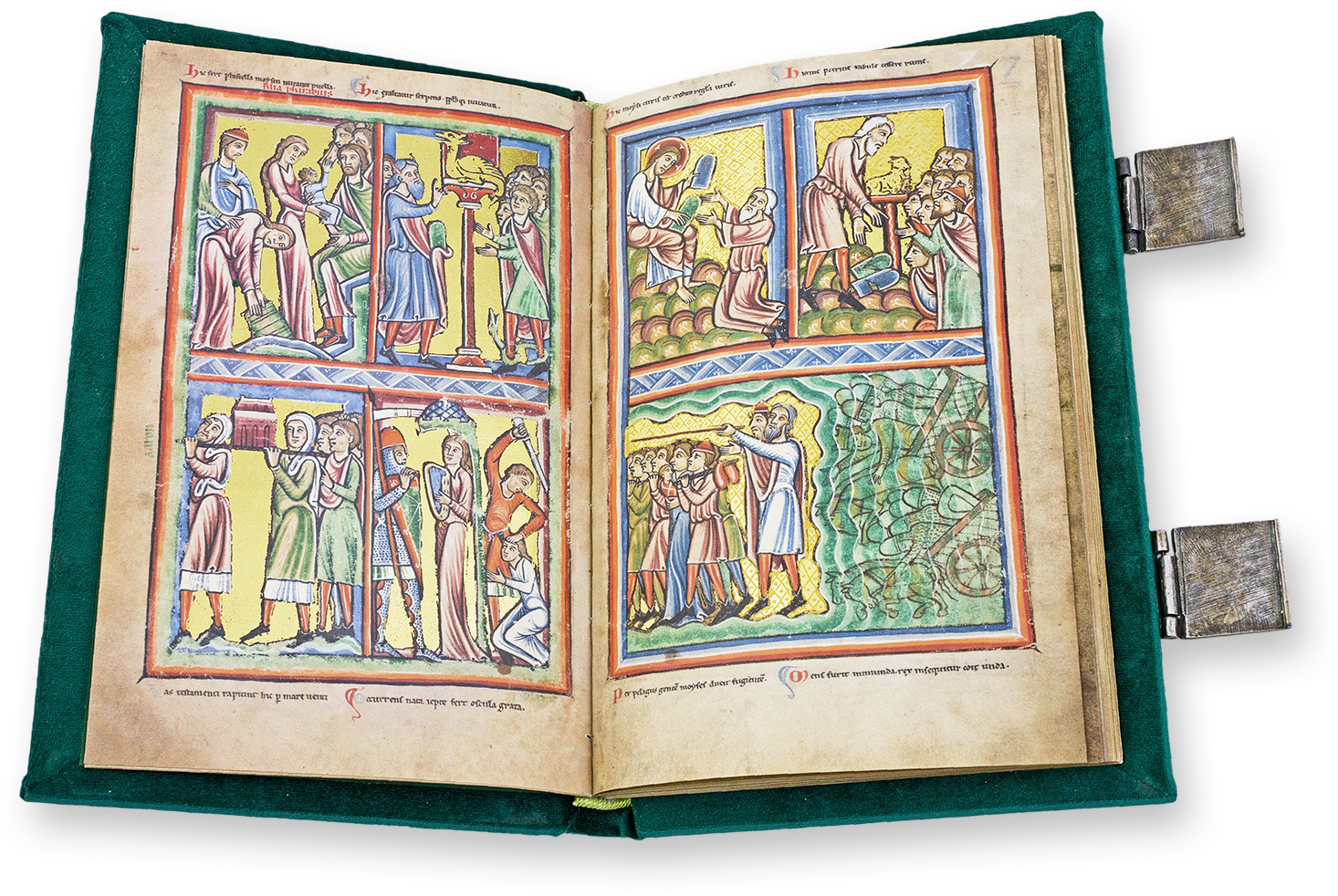 Illustrated Bible of The Hague This French Bible shows clear Byzantine influences and was possibly even created for Manuel I Komnenos. (Illustrated Bible of The Hague, Benedictine Abbey of St. Bertin (France) — 1190–1200)