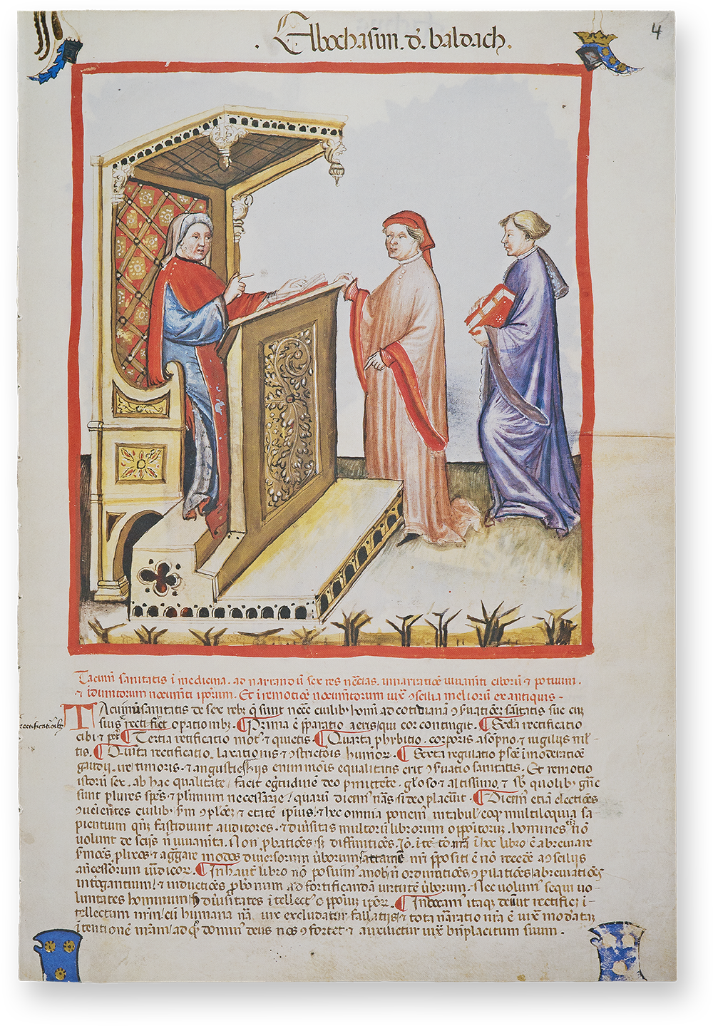 Author portrait in the Tacuinum Sanitatis in Medicina Author portrait in the Tacuinum Sanitatis in Medicina