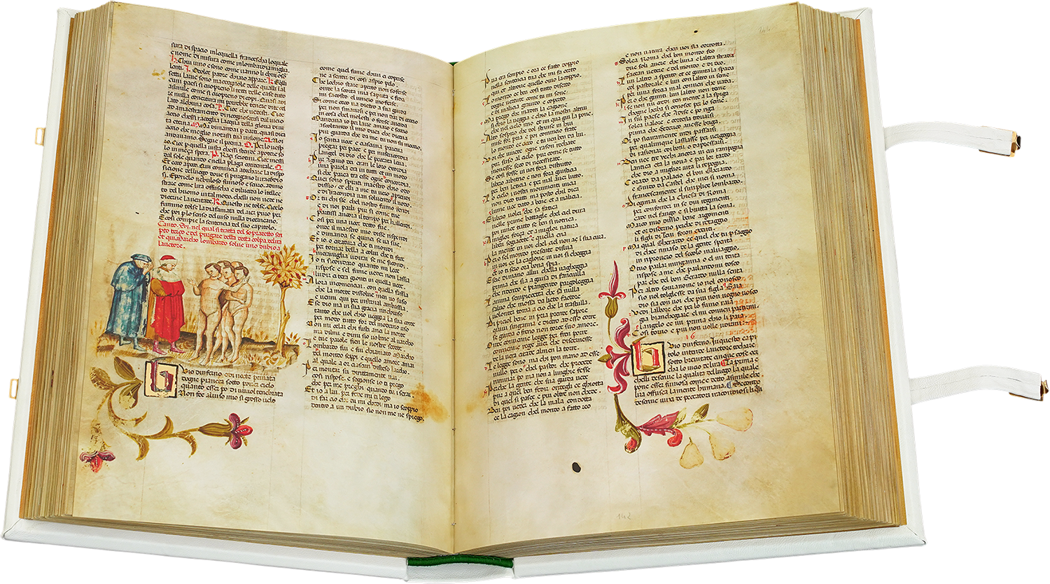 Another indication of the wealth of the Italian trading cities: precious manuscripts commissioned by affluent families (Dante Alighieri – Divine Comedy of the Obizzi family, Italy – second half of the 14th century) Another indication of the wealth of the Italian trading cities: precious manuscripts commissioned by affluent families (Dante Alighieri – Divine Comedy of the Obizzi family, Italy – second half of the 14th century)
