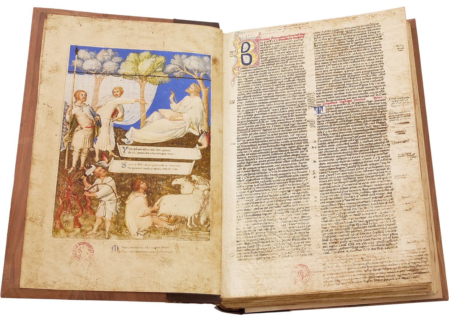 Petrarch's personal copy of Virgil from his private library (Petrarch: Vergilianus Codex, Italy - ca. 1300-1325) Petrarch's personal copy of Virgil from his private library (Petrarch: Vergilianus Codex, Italy - ca. 1300-1325)