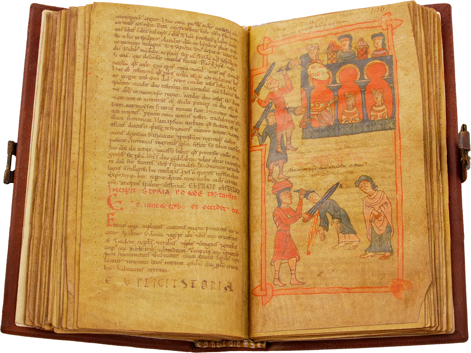 Beatus of Liébana - Corsini Codex Despite the ever-bitter battles of Muslim and Christian rulers over territories on the Iberian Peninsula, the Muslim and Christian cultures merged, especially in art, giving rise, among other things, to the so-called Mozarabic style. This Beatus manuscript is a wonderful example thereof. (Beatus of Liébana - Corsini Codex, Monastery of Sahagún (Léon, Spain) — 1151–1200)