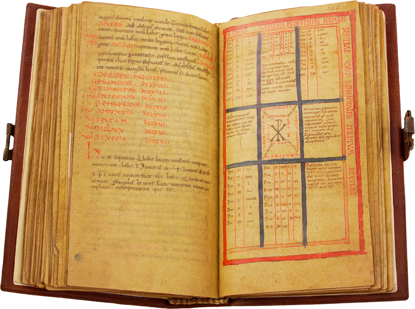 Beatus of Liébana - Corsini Codex Despite the ever-bitter battles of Muslim and Christian rulers over territories on the Iberian Peninsula, the Muslim and Christian cultures merged, especially in art, giving rise, among other things, to the so-called Mozarabic style. This Beatus manuscript is a wonderful example thereof. (Beatus of Liébana - Corsini Codex, Monastery of Sahagún (Léon, Spain) — 1151–1200)