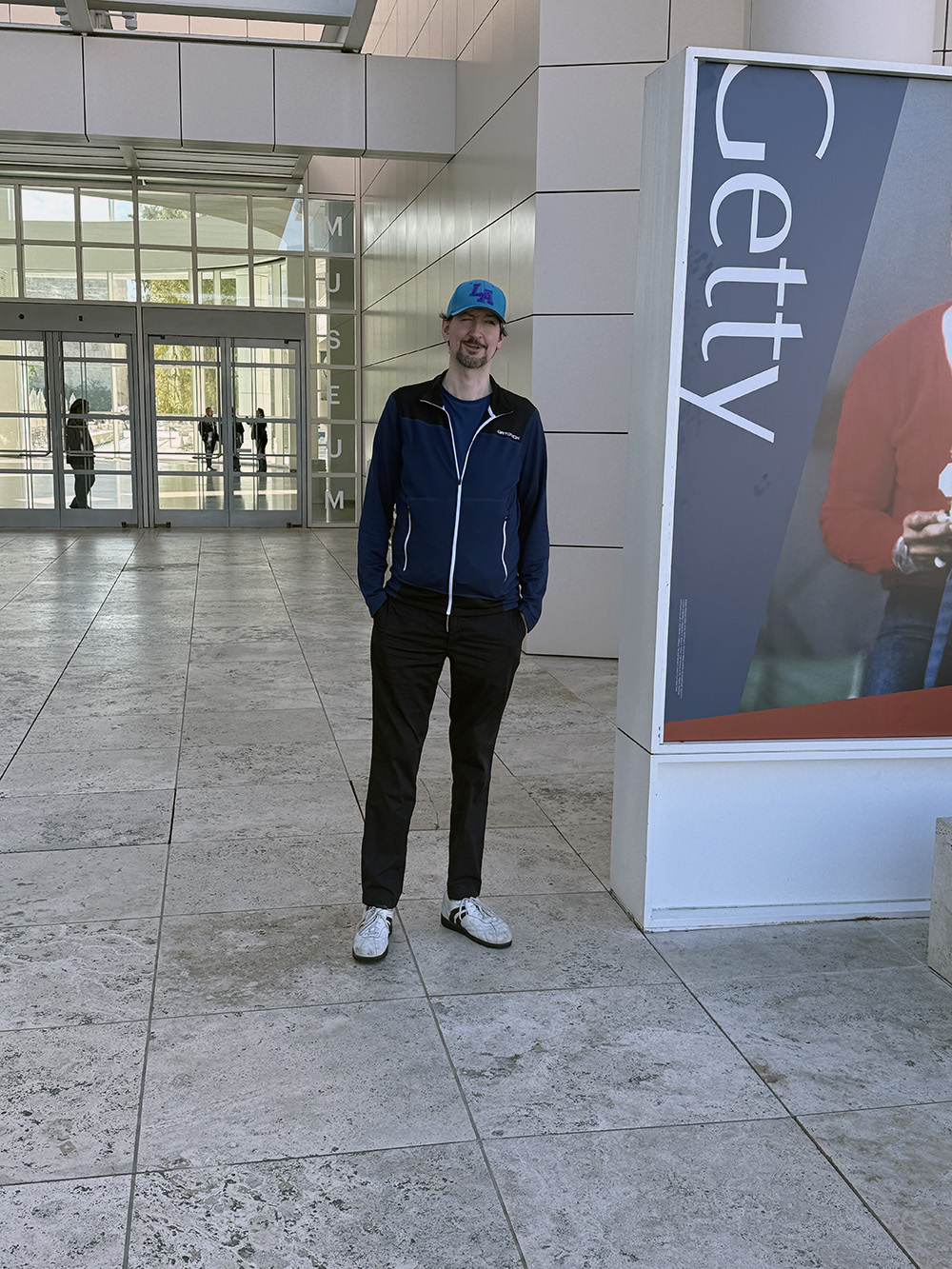 Christian Ziereis at the Getty Center 
