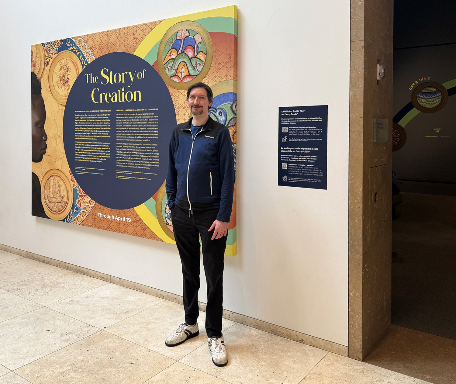 Christian Ziereis in the exhibition “Beginnings: The Story of Creation in the Middle Ages” Christian Ziereis in the exhibition “Beginnings: The Story of Creation in the Middle Ages”