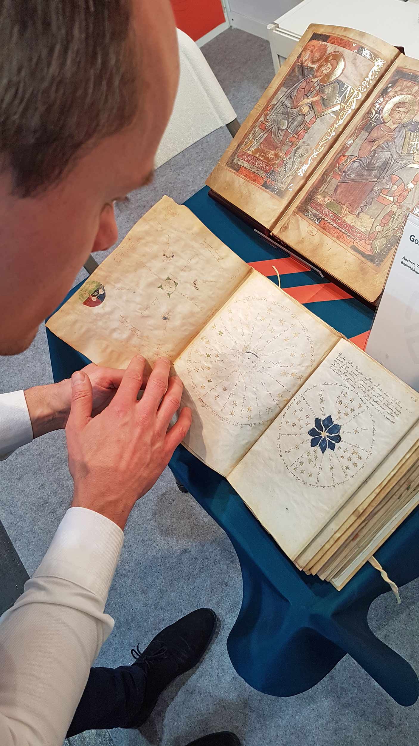 ...and leaf through the fascinating facsimiles with us (here the mysterious Voynich Manuscript)
