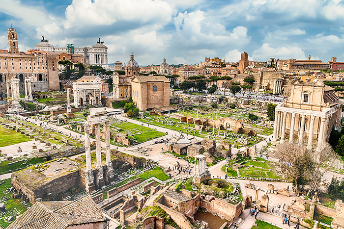 A modern view of the ruins of the Roman forum (Source: iStock.com/bwzenith) A modern view of the ruins of the Roman forum (Source: iStock.com/bwzenith)