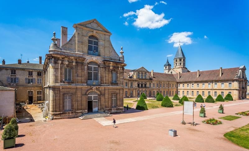 Three generations of structures at Cluny Abbey Three generations of structures at Cluny Abbey